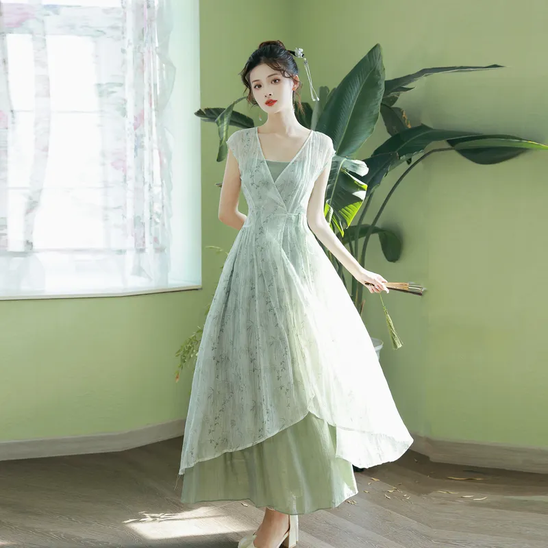ONNFB Two Piece Skirt Sets Women's Green-3