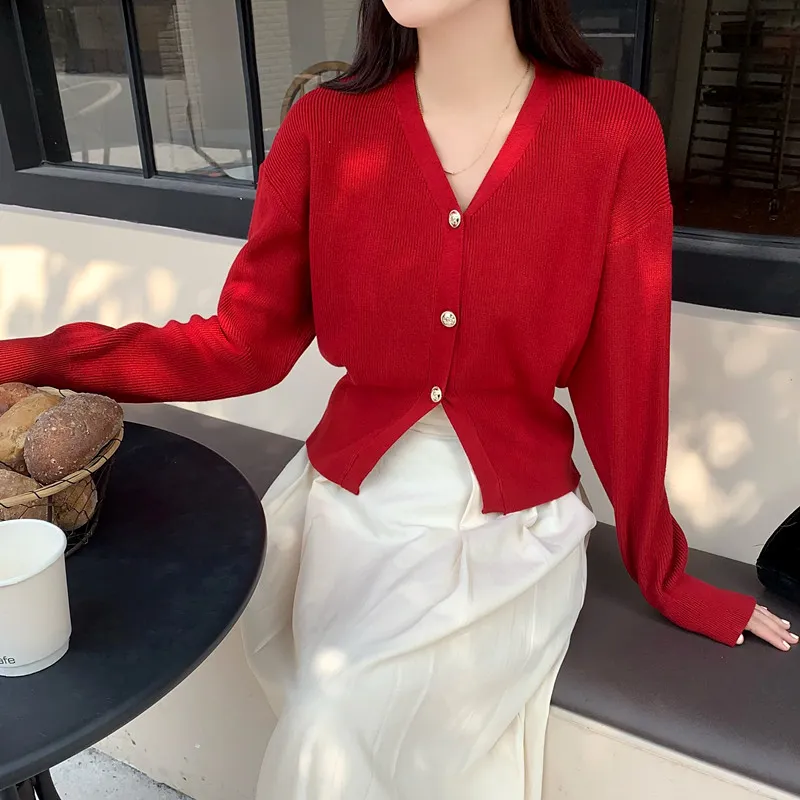 ONNFB Knitwear Women's Red/Black-5