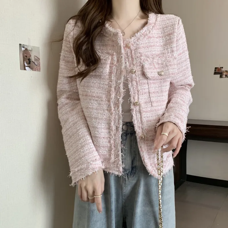ONNFB Cropped Coats Women's Pink-2