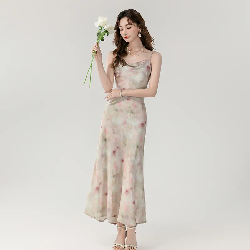 ONNFB Slip Dress Women's Pink Floral-2