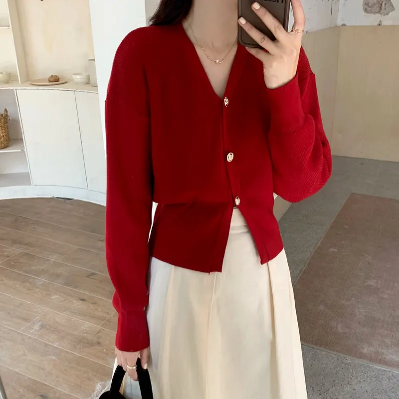 ONNFB Knitwear Women's Red/Black-2