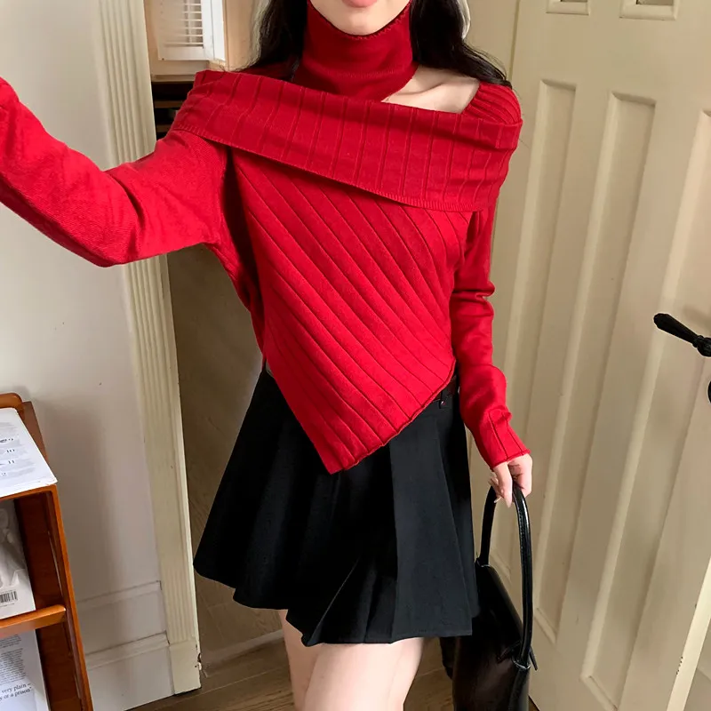 ONNFB Knitwear Women's Strawberry Red-3