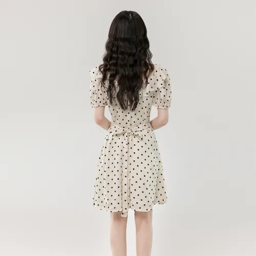 ONNFB Short Sleeved Dress Women's Apricot