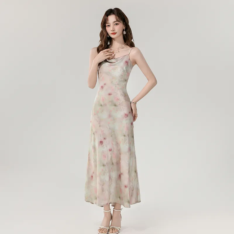ONNFB Slip Dress Women's Pink Floral-1