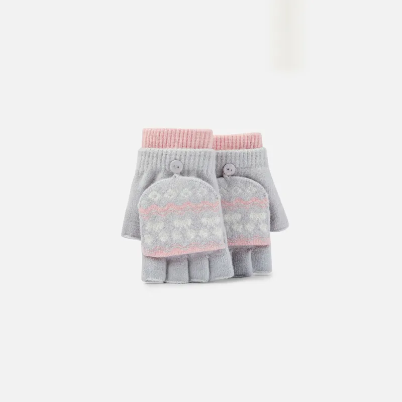 BALABALA Blend Knit Gloves Unisex-2