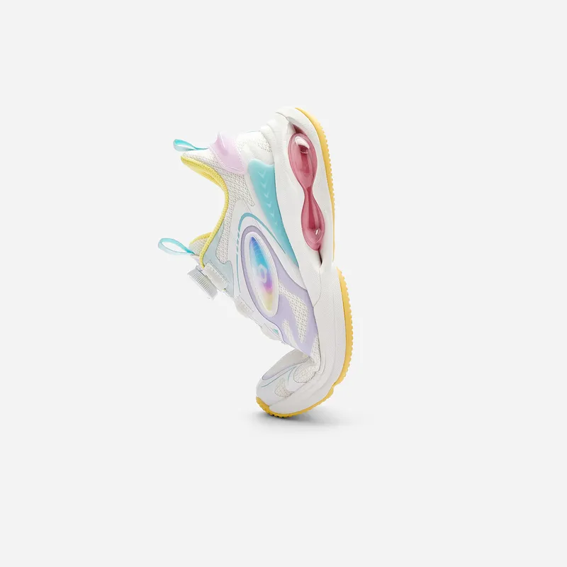 BALABALA Breathable Kids' Running Shoes White Floral Tone Kids'-2