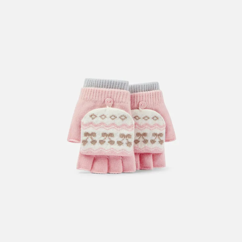 BALABALA Blend Knit Gloves Unisex-12