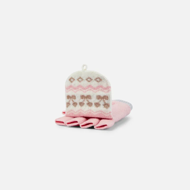 BALABALA Blend Knit Gloves Unisex-11