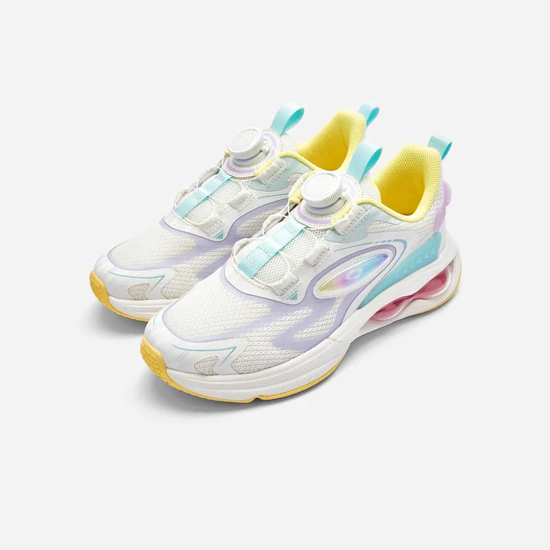 BALABALA Breathable Kids' Running Shoes White Floral Tone Kids'-4