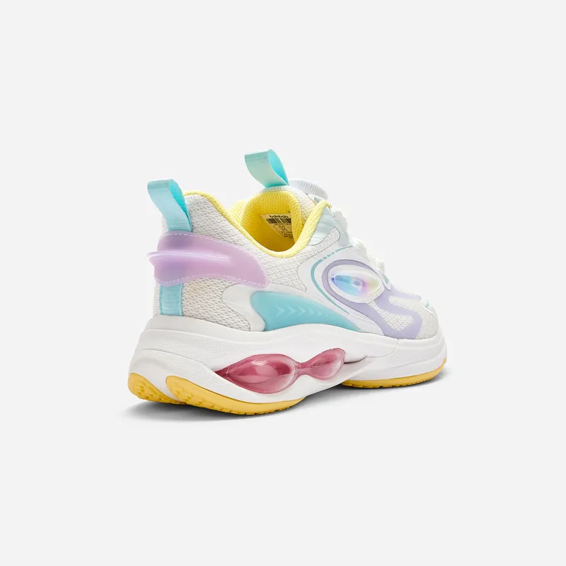 BALABALA Breathable Kids' Running Shoes White Floral Tone Kids'-3