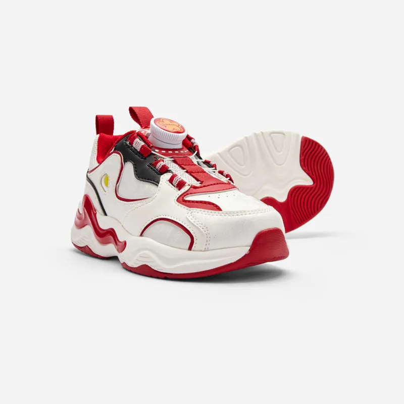 BALABALA Kids Lifestyle Shoes White Red Tone Kids'-2