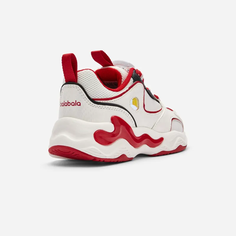 BALABALA Kids Lifestyle Shoes White Red Tone Kids'-4