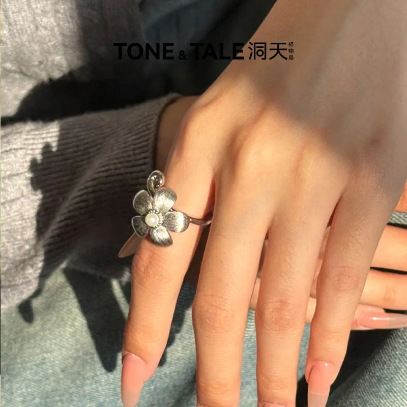 TONE & TALE Rhodium plated Copper Rings Women's-4