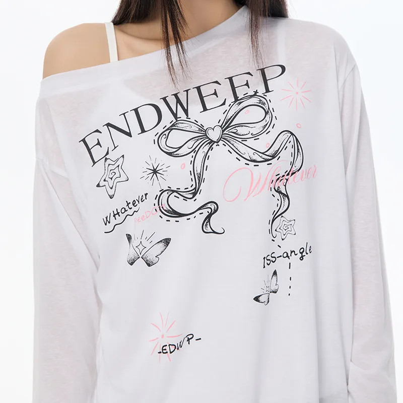 ENDWEEP T Shirts Women's White-2