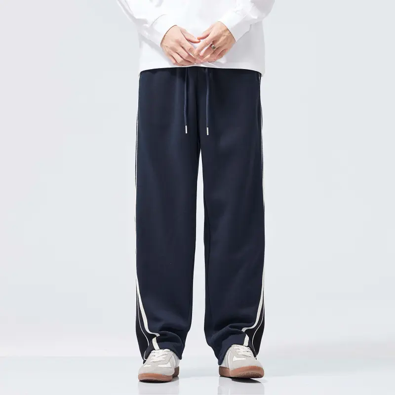 KM Casual Pants Unisex Navy Blue-4