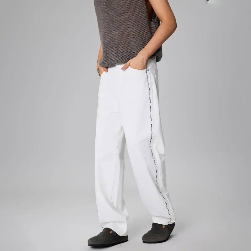 KM Jeans Unisex White-4