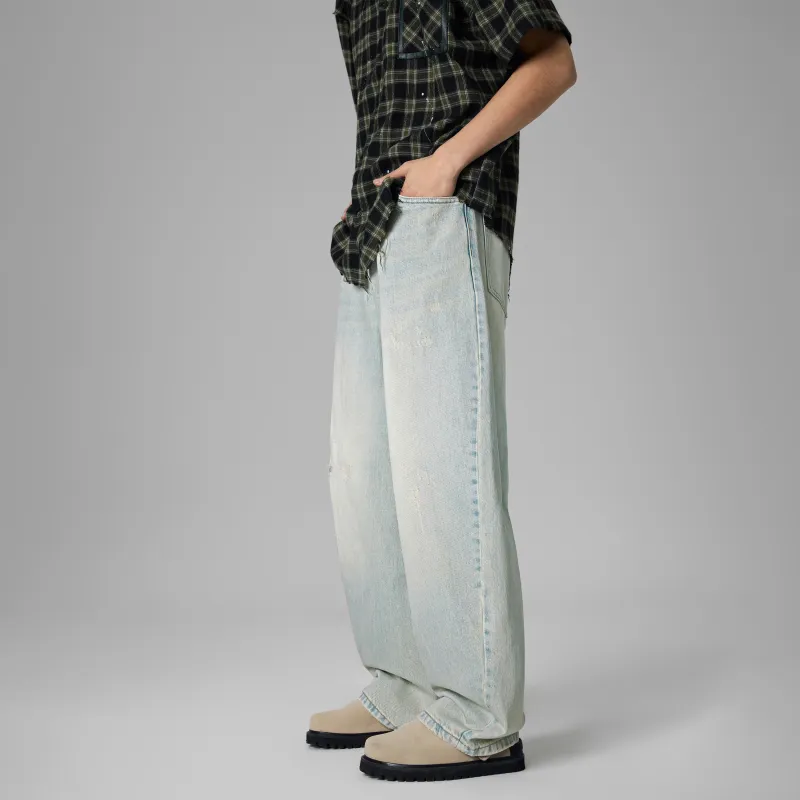KM Jeans Unisex Vintage Light Blue-3