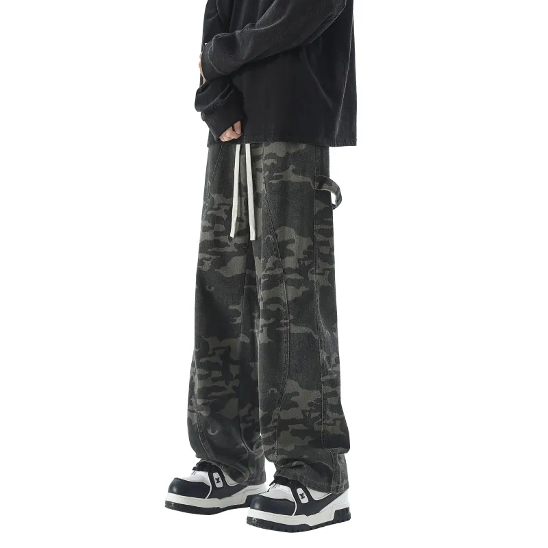KM Casual Pants Unisex Camouflage-3