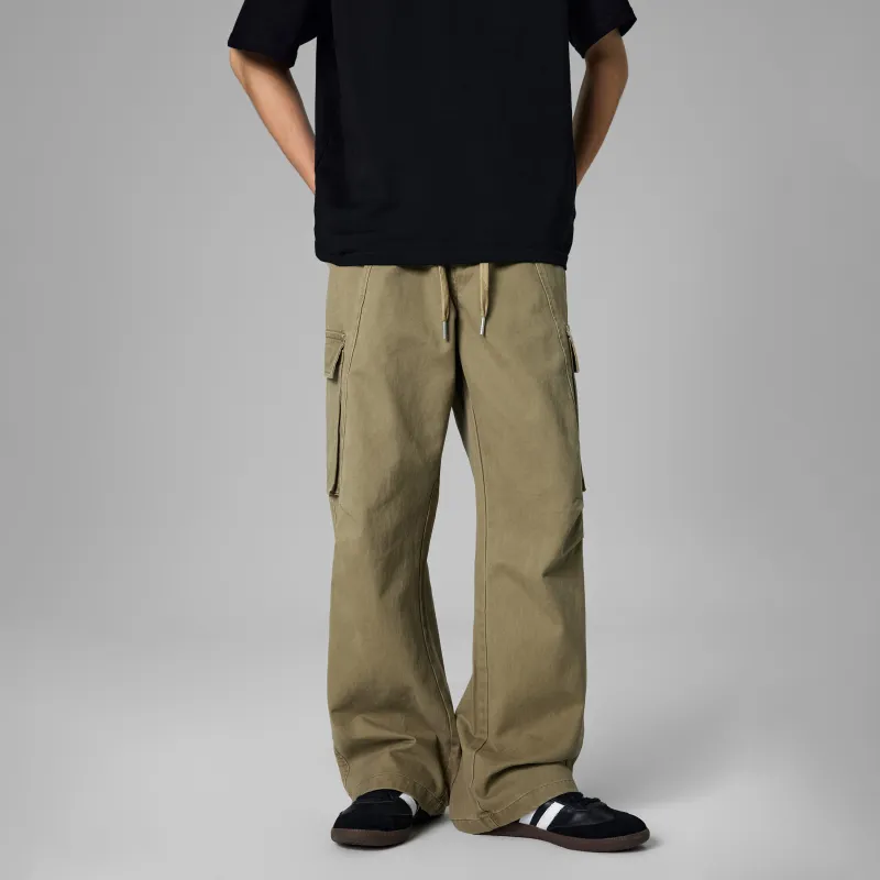 KM Casual Pants Unisex Khaki-2