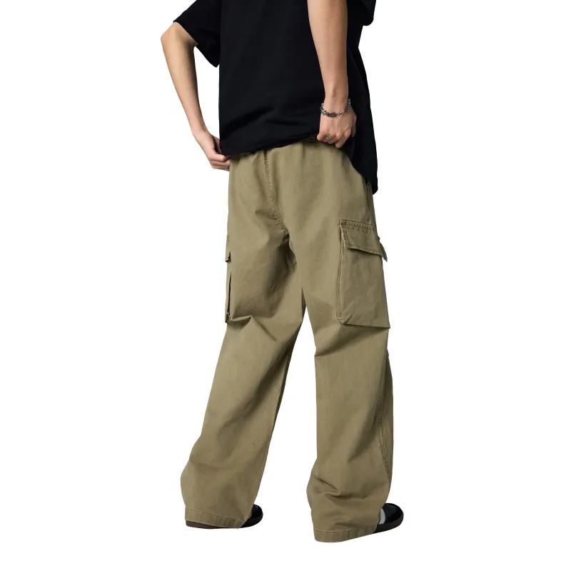 KM Casual Pants Unisex Khaki-1
