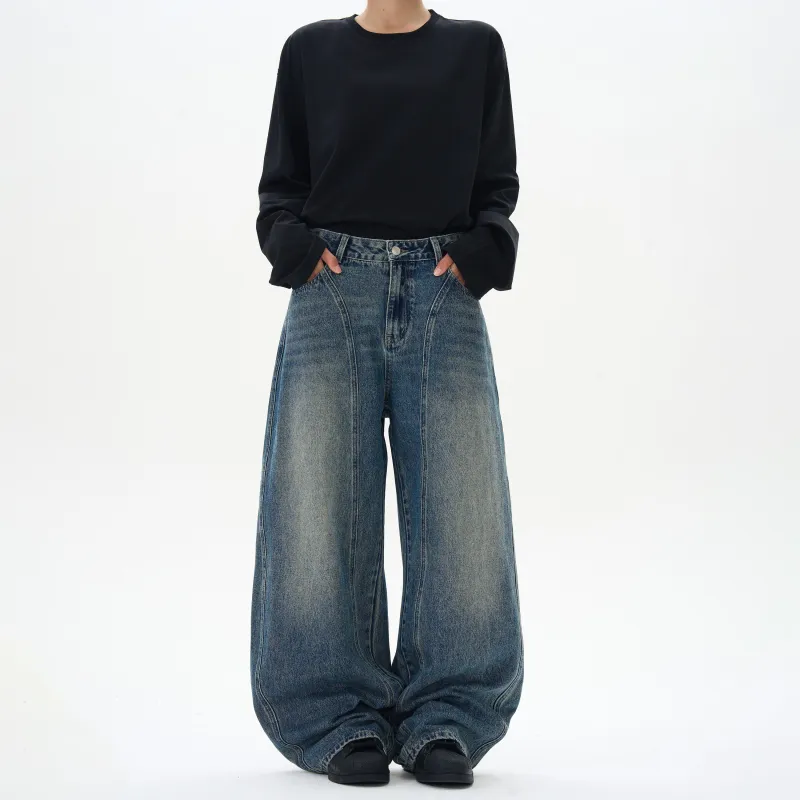 KM Jeans Unisex Vintage Blue-3