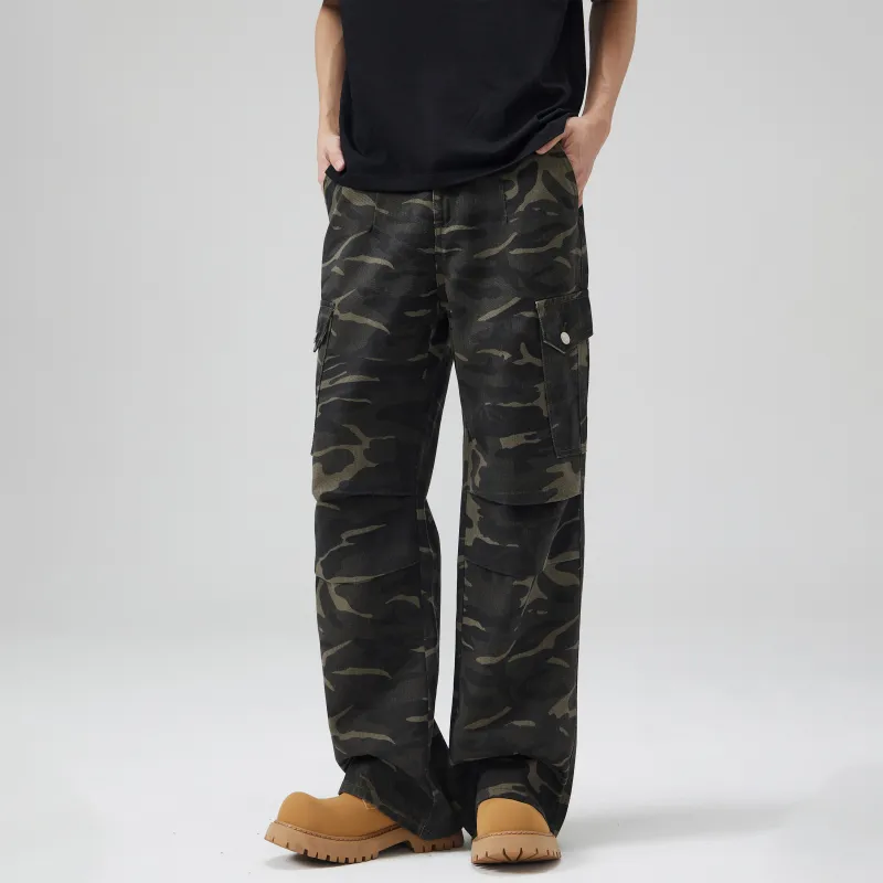 KM Cargo Pants Unisex Camouflage-4