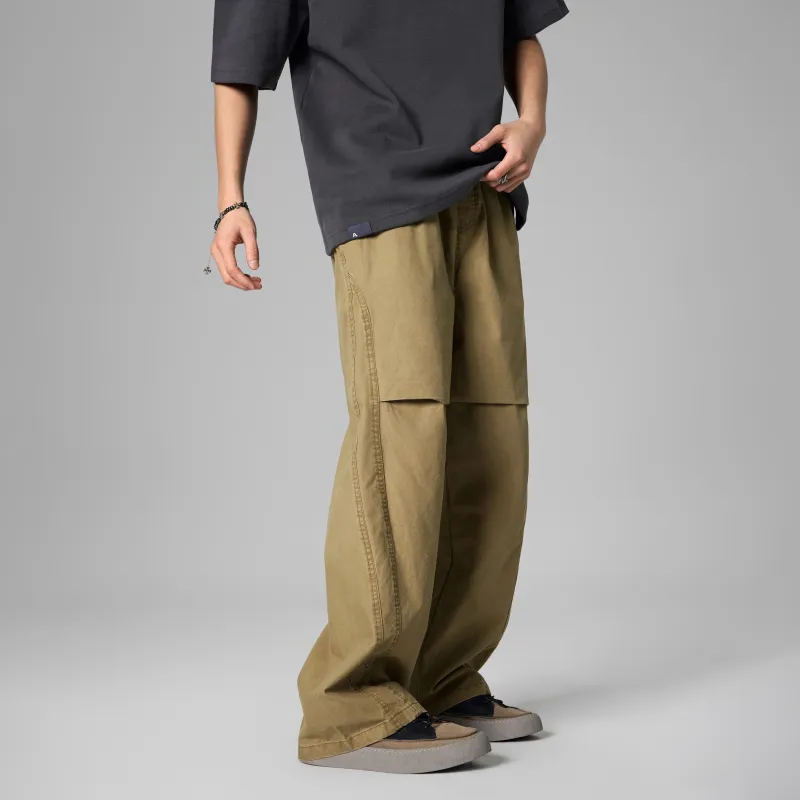 KM Casual Pants Unisex Khaki-3