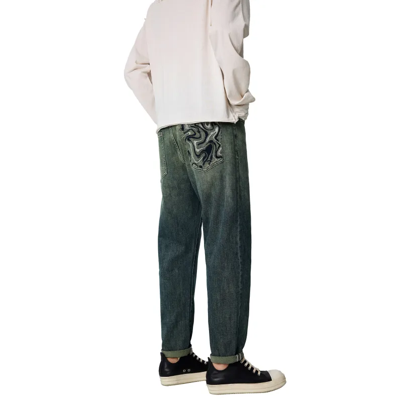 KM Jeans Unisex Gradient Blue-0