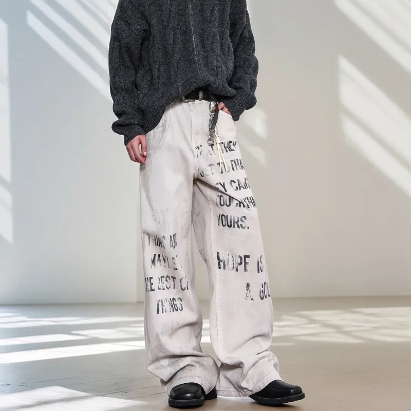 KM Jeans Unisex White-4