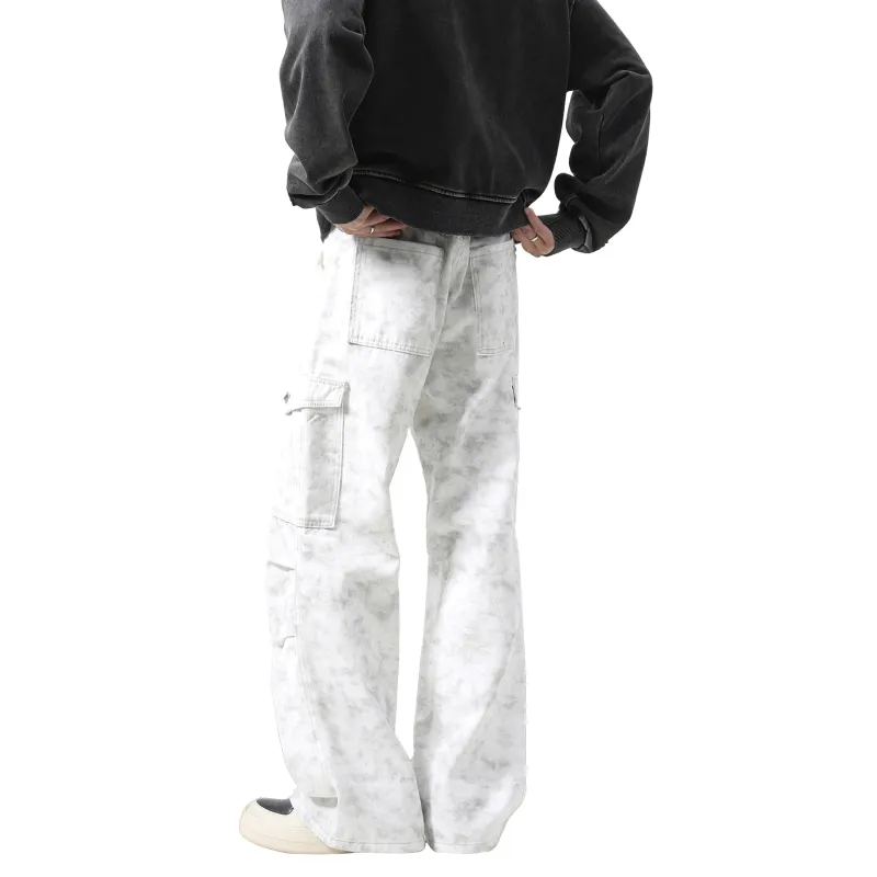 KM Cargo Pants Unisex White-2