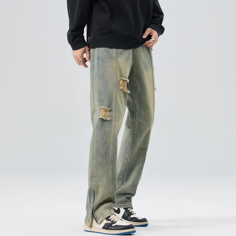 KM Jeans Unisex Yellow Mud-2