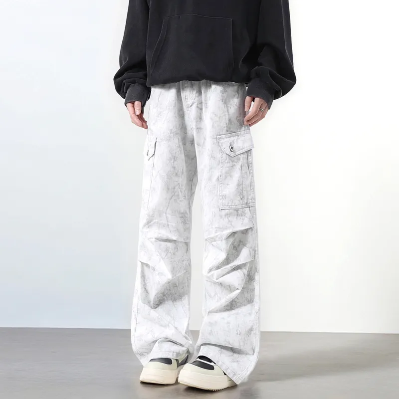 KM Cargo Pants Unisex White-4