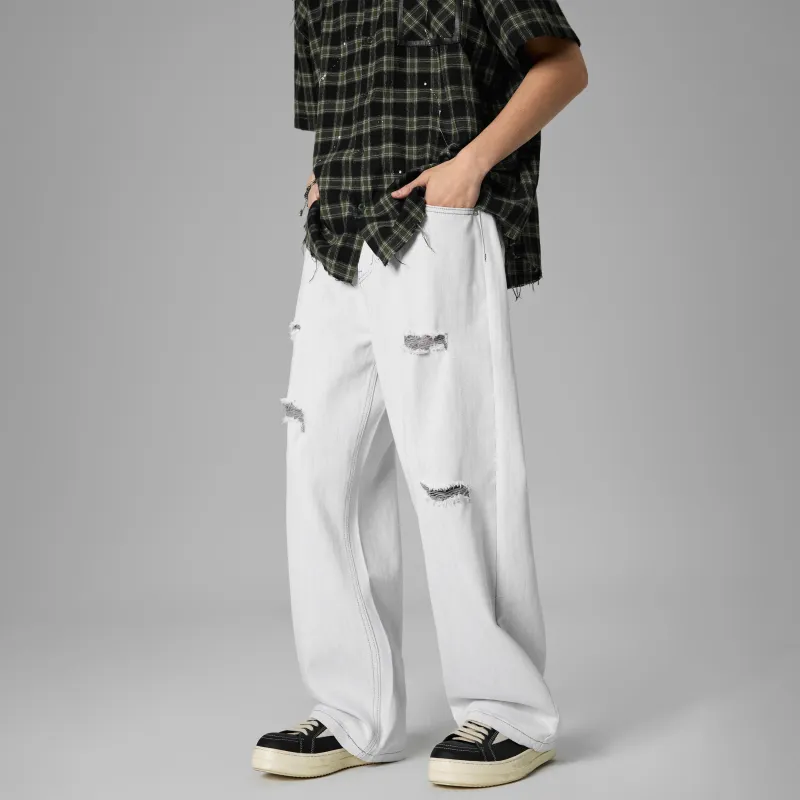 KM Jeans Unisex White-3