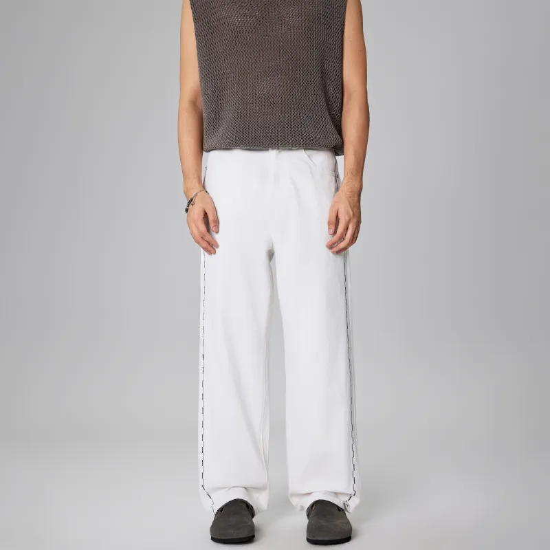 KM Jeans Unisex White-2