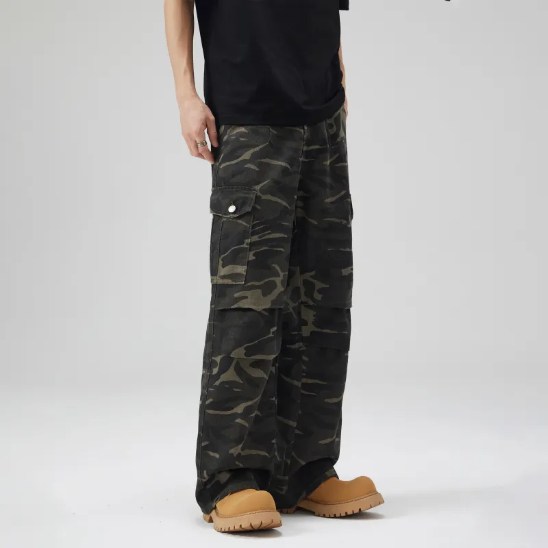 KM Cargo Pants Unisex Camouflage-2