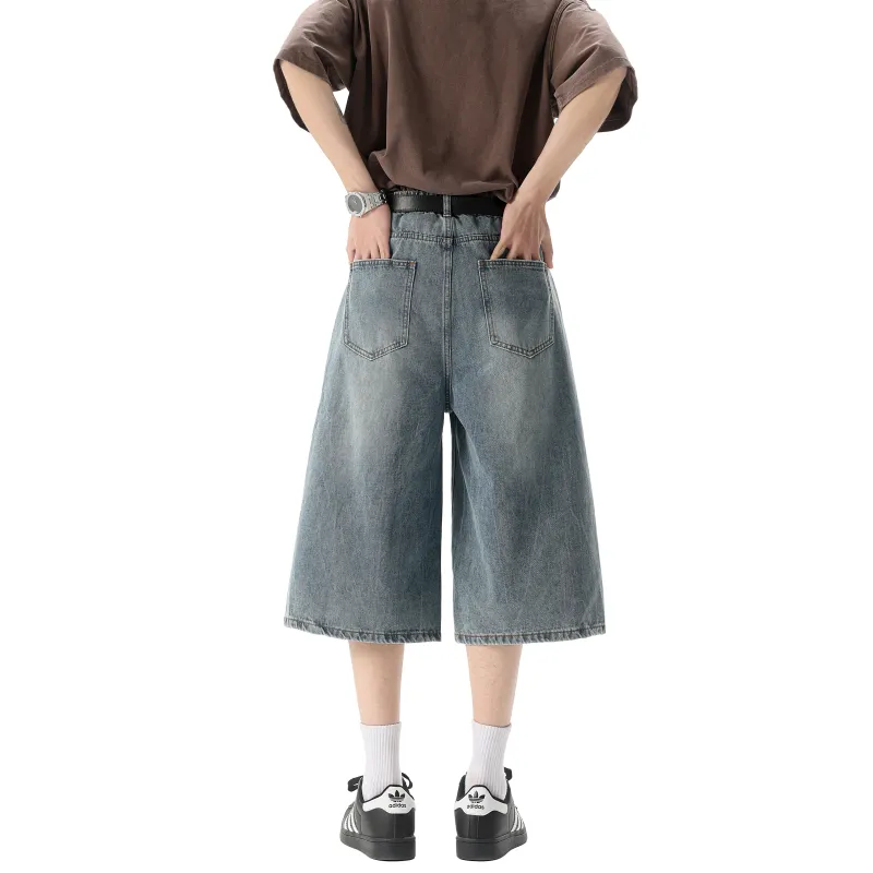 KM Denim Shorts Unisex Blue-6