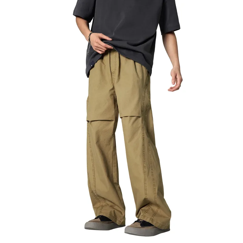 KM Casual Pants Unisex Khaki-2