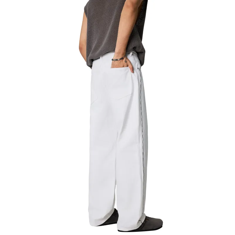 KM Jeans Unisex White-1