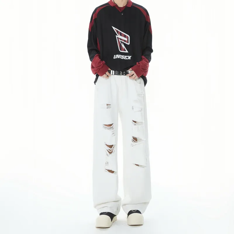 KM Jeans Unisex White-3