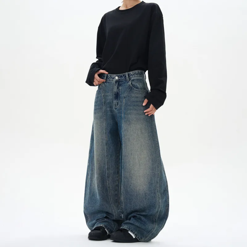 KM Jeans Unisex Vintage Blue-2