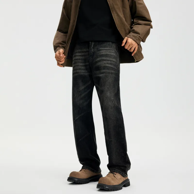 KM Jeans Unisex Black Gray Color-4