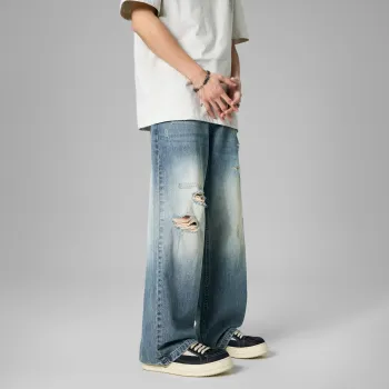 KM Jeans Unisex Vintage Light Blue