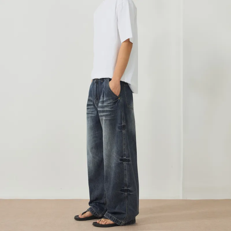 KM Jeans Unisex Blue Gray-5