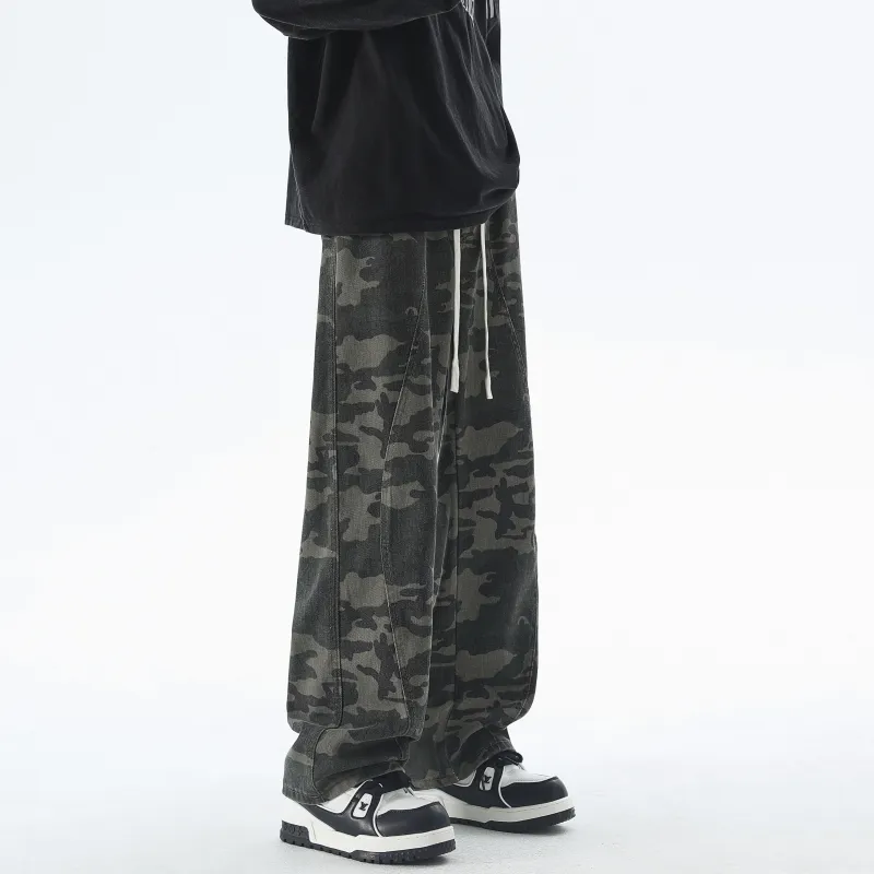 KM Casual Pants Unisex Camouflage-4