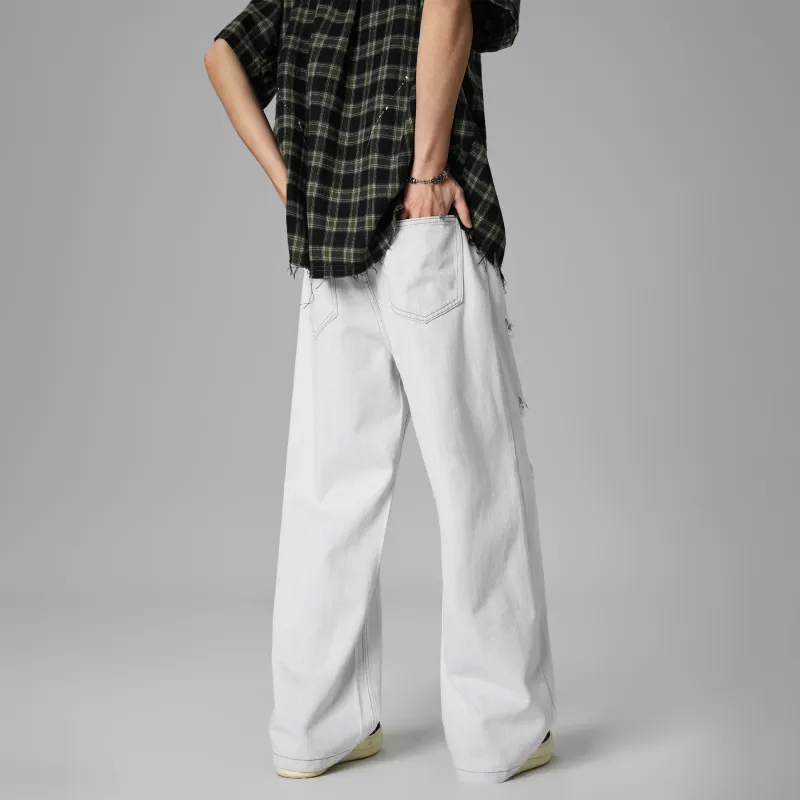 KM Jeans Unisex White-5