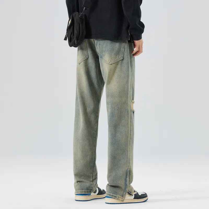 KM Jeans Unisex Yellow Mud-4