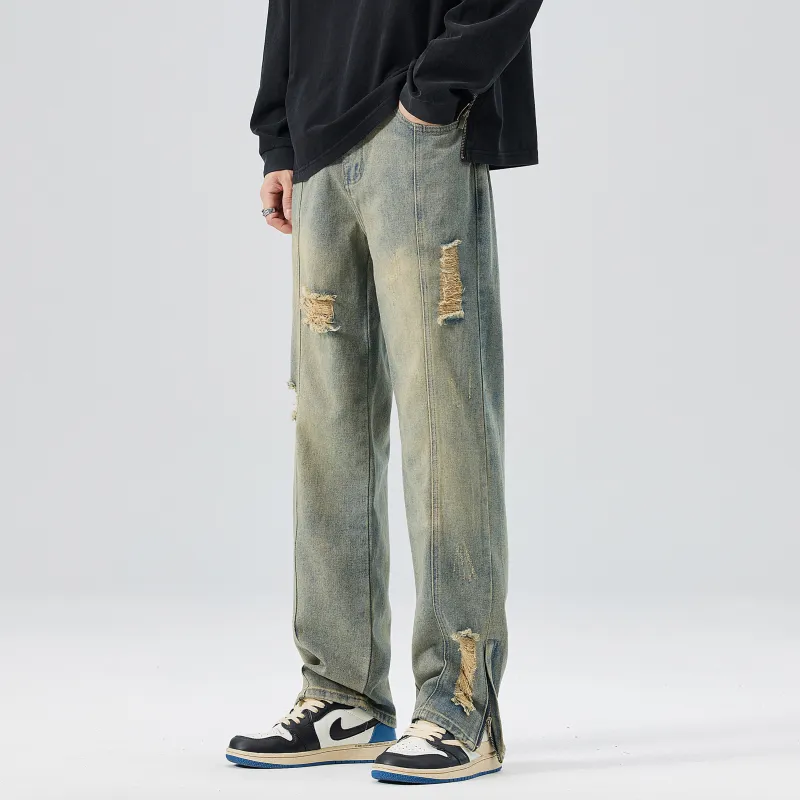 KM Jeans Unisex Yellow Mud-1