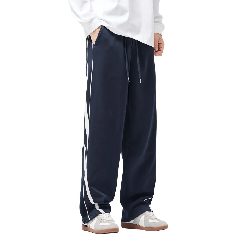 KM Casual Pants Unisex Navy Blue-2
