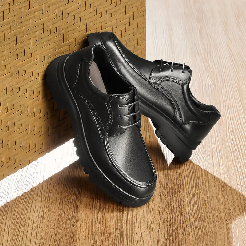 VOLO Big Head Shoes Dress Shoes Men's Black-4