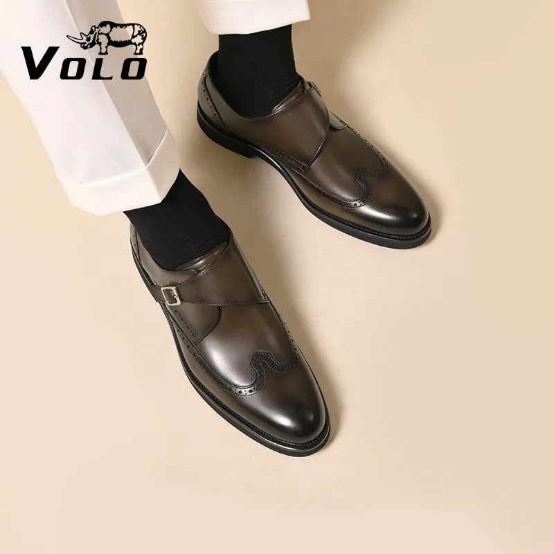 VOLO Derby Shoes Dress Shoes Men's Black-9